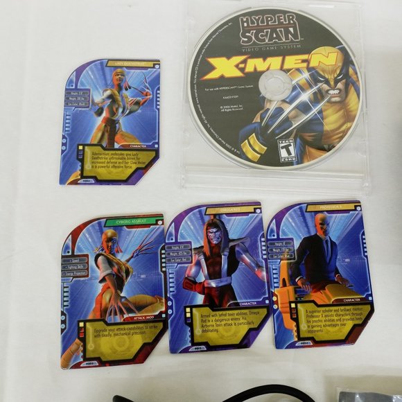 Hyper Scan Video Game Console w Controllers and X-men Game RARE - Picture 5 of 9